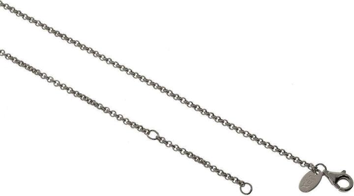 Immagine prodotto Xen Collana cimelio lunga 80 cm in argento 925 rodiato nero (Argento 925, 80 cm)