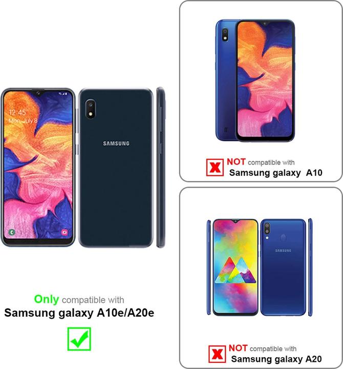 Actual product image Cadorabo Book with stand function cover (Samsung Galaxy A10e)