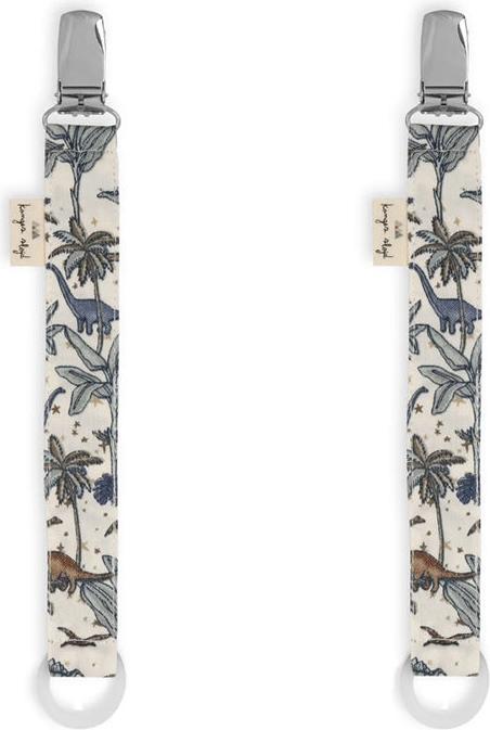 Produktbild Konges Slojd 2er Pack Schnullerkette Blumen Blau