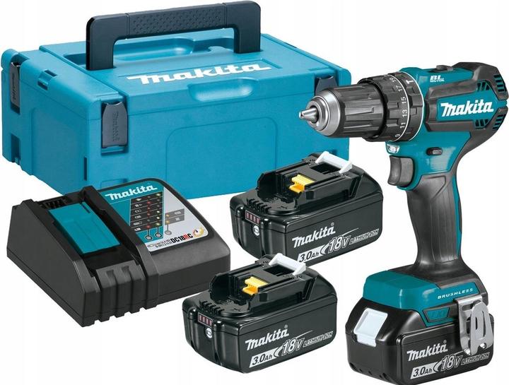 Actual product image Makita Wiertarko-wkrętarka udarowa akumulatorowa 18V DHP485RF3J (Rechargeable battery operated)