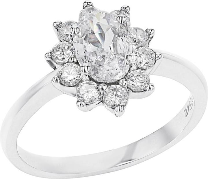 Actual product image Amor Ringe für Damen, 925 Sterling Silber, Zirkonia synth. | Blume (52, 925 Silver)