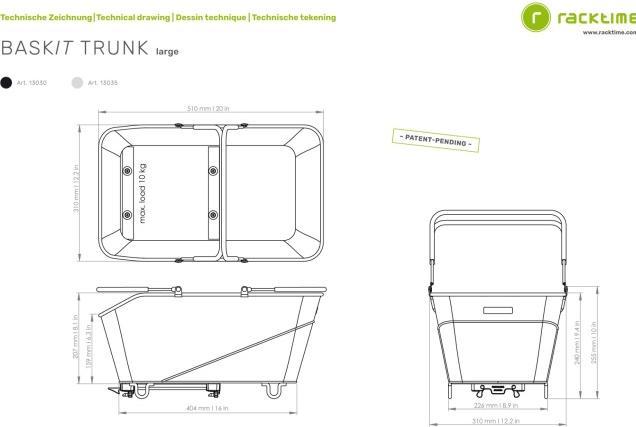 Produktbild Racktime Bask-it Trunk (28 l)