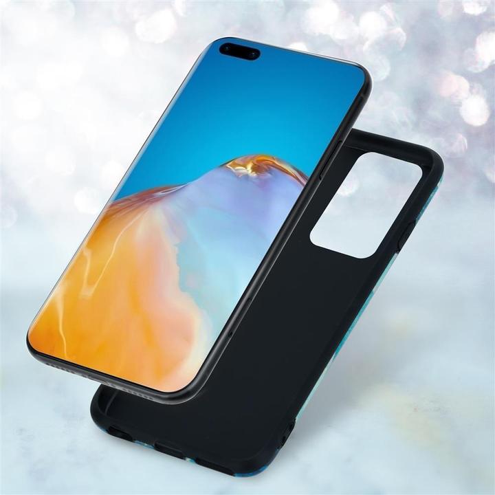 Actual product image Cadorabo IMD TPU Colorful Marble Cover (Huawei P40)
