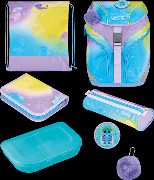 Actual product image Herlitz SoftLight Greenline Little Monster primary school satchel (18 l)