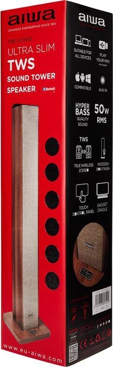 Produktbild Aiwa TSBT-270WD Lautsprecher Holz Verkabelt & Kabellos 50 W (1 Stk., 50 W)