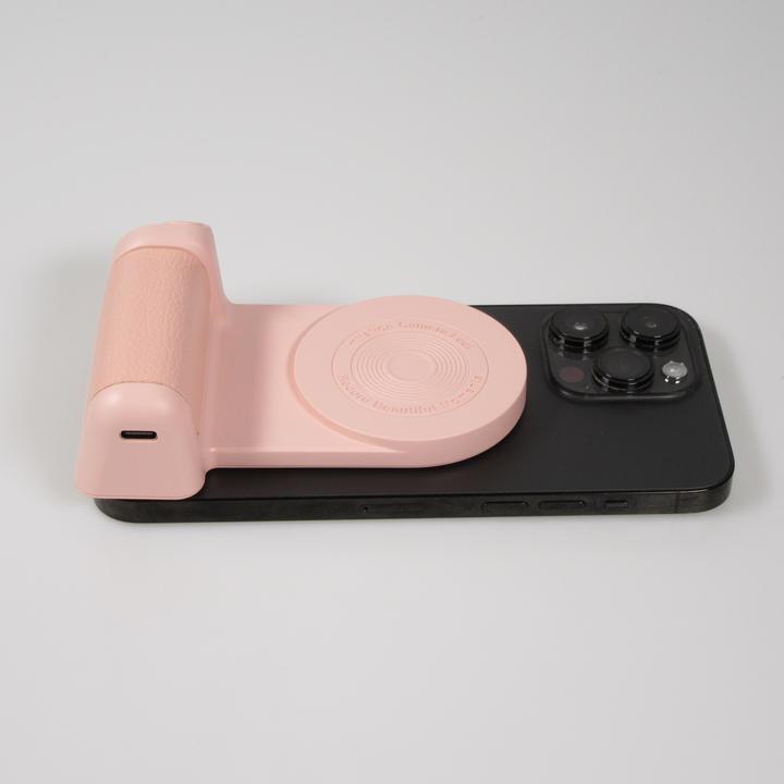 Actual product image PhoneLook MagSafe iPhone camera grip with Bluetooth trigger