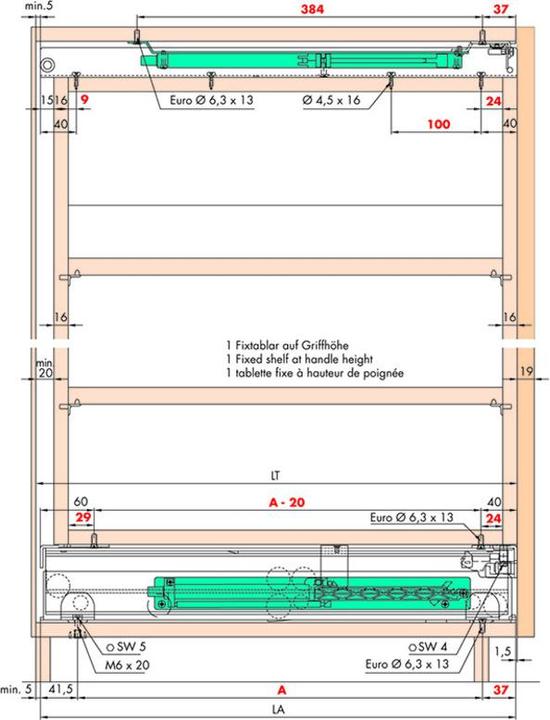 Image du produit HAWA Armoire haute-extraction frontale-extraction totale -FORTE pour constructions en bois