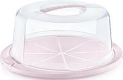 keeeper Tortenhaube "ricardo", rund, nordic-pink Tortencontainer, verschliessbarer Deckel, ergonomischer