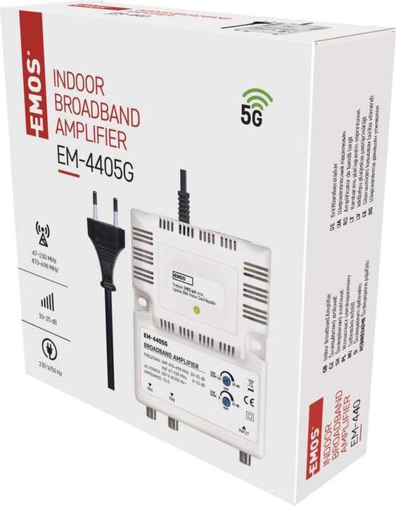 Actual product image Emos EM-4405G broadband amplifier