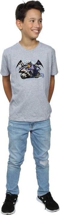 Actual product image Boys Batman TV Series Bat Bike T-Shirt (140, 146)