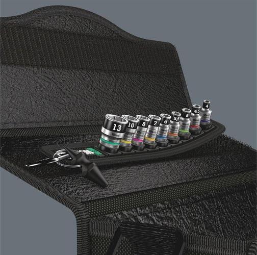 Immagine prodotto Wera Belt A 1 Zyklop socket set (6 mm, 5,5 mm, 10 mm, 7 mm, 5 mm, 8 mm, 4,5 mm, 13 mm, 4 mm)