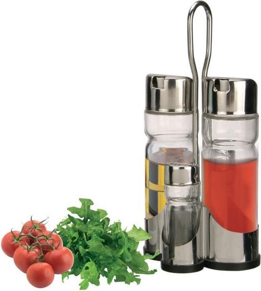 Immagine prodotto Eva- Kochen und Haushalt Set di ampolle in acciaio inox Sorrento da 4 pezzi