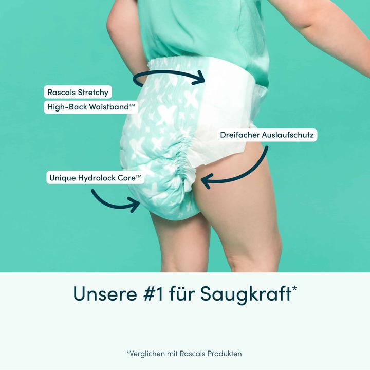 Produktbild Rascals Premium-Windeln (Gr. 6, Monatsbox, 112 Stück)