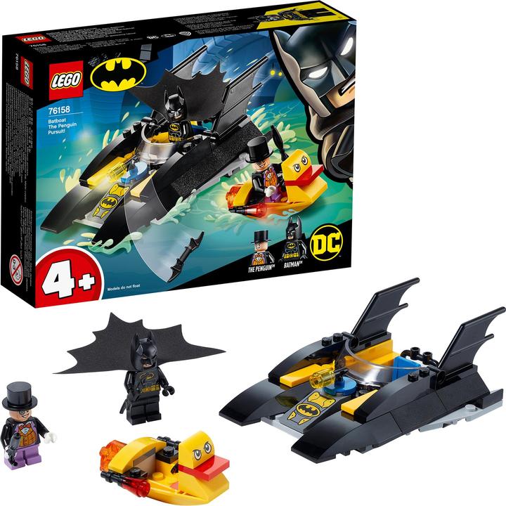 Produktbild LEGO Verfolgung des Pinguins – mit dem Batboat (76158, LEGO DC)