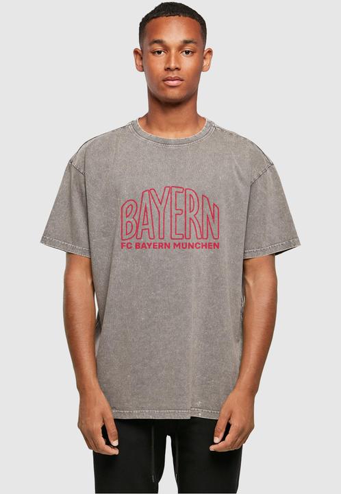 Immagine prodotto FC Bayern München Maglietta oversize con logo rosso lavato con acido - 115271 (XL)