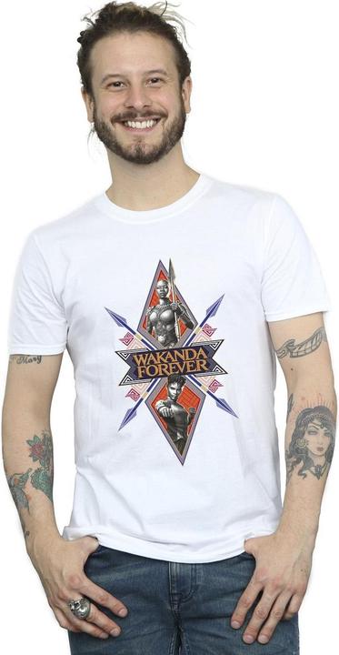 Produktbild Wakanda Forever Tribal Spear Chest TShirt (L)