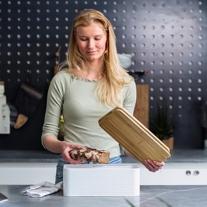 Produktbild Lars Nysøm Brotkasten mit Schneidebrett Glaede
