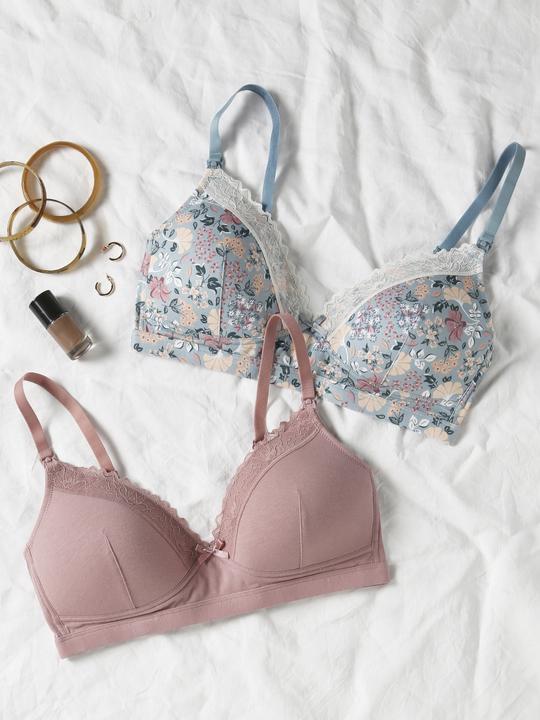 Actual product image Envie de Fraise 2-pack of nursing bras, organic cotton (85 D)