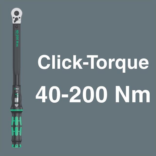 Produktbild Wera Drehmomentschlüssel Sortiment Click-Torque C 3 Set 1 (1/2", 40 Nm, 200 Nm)