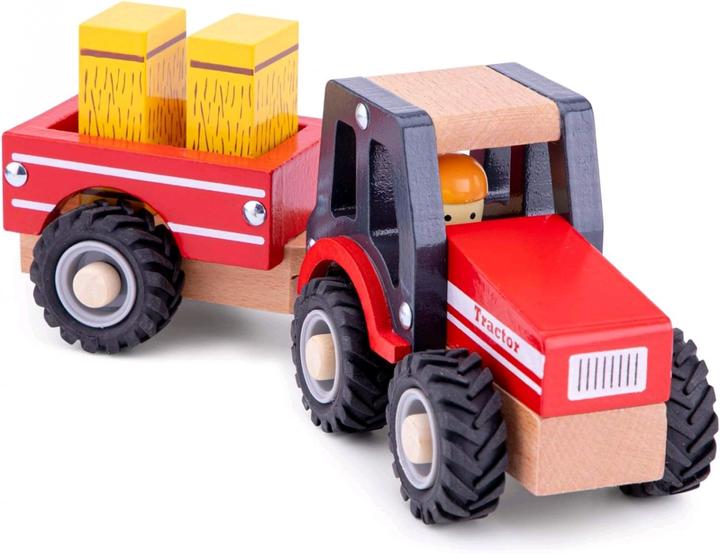 Produktbild New Classic Toys Traktor mit Anhänger - Heuhaufen