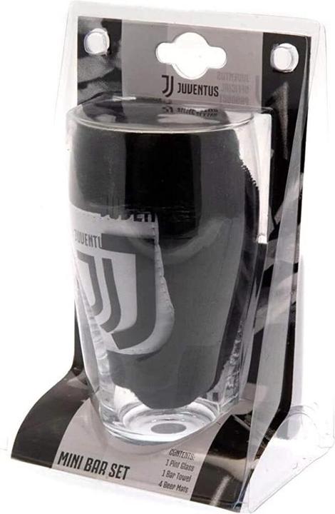 Produktbild FC Juventus Wappen Bar Set Glas Kork