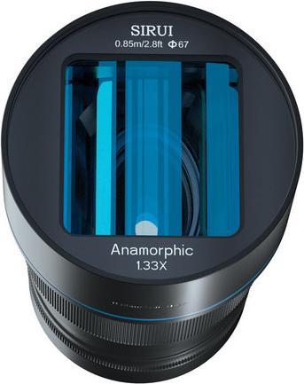 Actual product image Sirui 50mm f1.8 anamorphic lens, MFT mount (Micro Four Thirds, APS-C / DX)