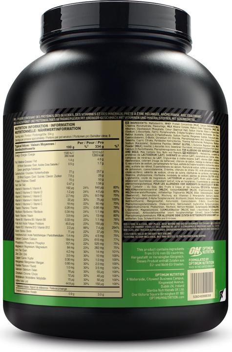 Actual product image Optimum Nutrition Serious Mass (Strawberry, 1 pcs., 2722 g)