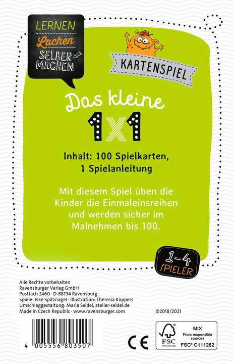 Produktbild Ravensburger Das kleine 1x1 (Deutsch)