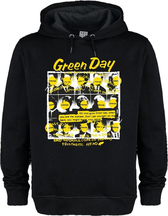 Actual product image Amplified Unisex Adult Nimrod Green Day Hoodie (XXL)