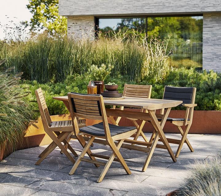 Produktbild Cane-line Flip-Sitz-Kissen-Dossier für Gartenstuhl / KlappGartensessel (58 x 47 cm)