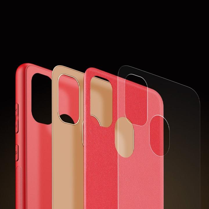 Actual product image Dux Ducis Yolo elegant case made of soft TPU and PU leather for Samsung Galaxy M30s red (Samsung Galaxy M30s)