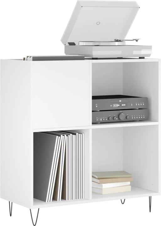 Image du produit VidaXL Plattenschrank Weiss 84,5x38x89 cm Holzwerkstoff, Farbe