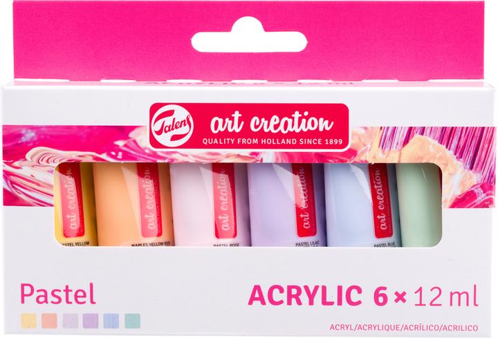 Produktbild Royal Talens Talens Art Creation Acrylfarben-Set Pastell, 6x12ml (multicolour, 72 ml)