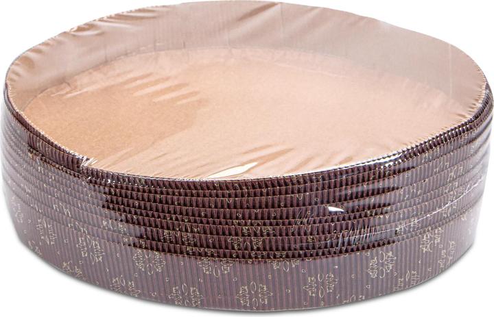 Immagine prodotto Städter Papier-Backformen Linzer 10 Stück ø 21x2.5 cm 0.9 l braun (21 cm)