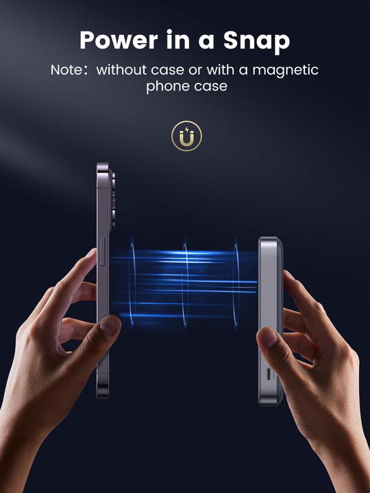 Immagine prodotto Ugreen Caricabatterie wireless (10000 mAh, 20 W, 37 Wh)