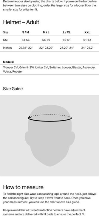 Actual product image Sweet Protection Rooster II MIPS ski helmet (53 - 56 cm, S, M)