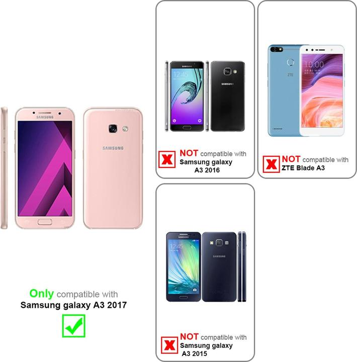 Productafbeelding Cadorabo Boek Onzichtbare Magneethoes (Samsung Galaxy A3 (2017))