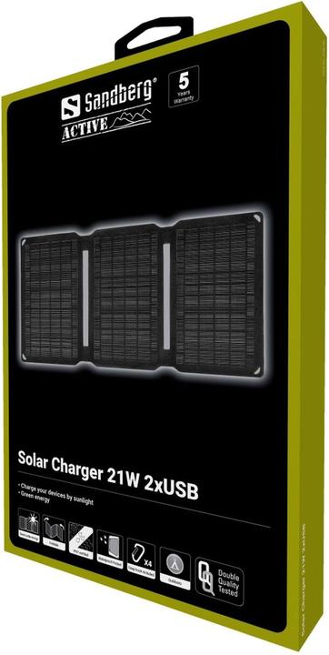 Image du produit Sandberg Chargeur solaire (21 W, 0.68 kg)