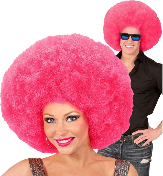Produktbild Widmann Wuschel Perücke pink - Kostüm Perücke für Fasching