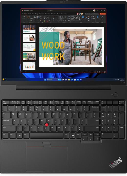 Actual product image Lenovo ThinkPad E16 Gen 2 (16", Intel Core Ultra 7 155H, 16 GB, 1000 GB, CH)