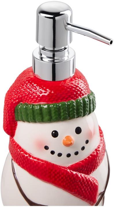 Actual product image Diaqua Soap Dispenser Snowman 400 ml, Red/Green/White