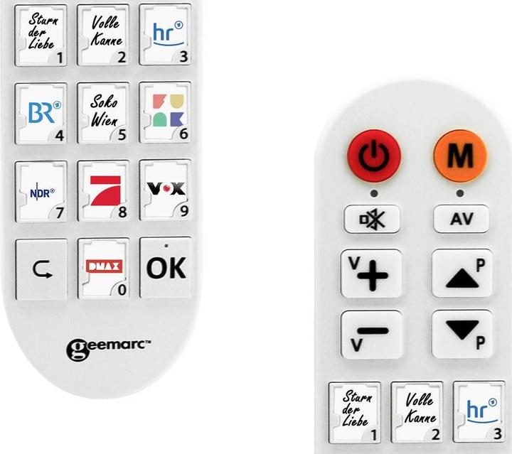 Produktbild Geemarc TV PHOTO100 TV-Fernbedienung mit Fototasten (Gerätespezifische Fernbedienung)