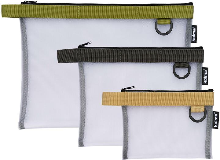 Image du produit Kolma Pochette zippée Nylon Bag A5 transparente anthracite
