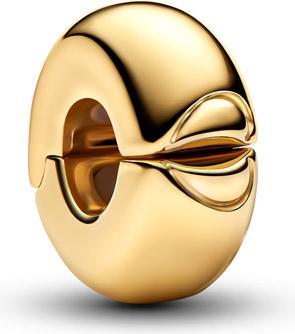 Produktbild Pandora Round Clip Charm (Metall, Vergoldet, Gold 585)