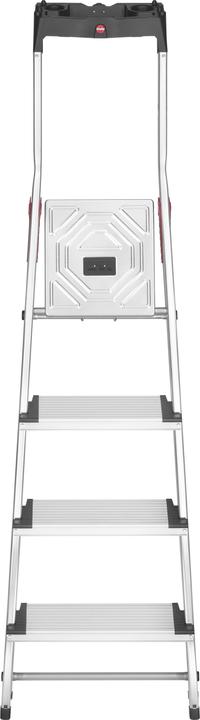 Actual product image Hailo L80 ComfortLine, aluminium safety stepladder, 4 steps (Stepladder, 150 cm)