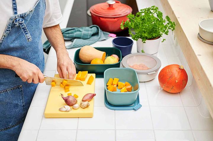 Produktbild Rosti Mepal Mepal - Cirqula Low Rect Bowl Set​ -Nordic Blue (14595) (3.50 l)
