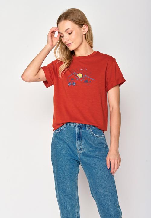Immagine prodotto Greenbomb Women's Nature Sunset Ride Stop T-Shirt (L)
