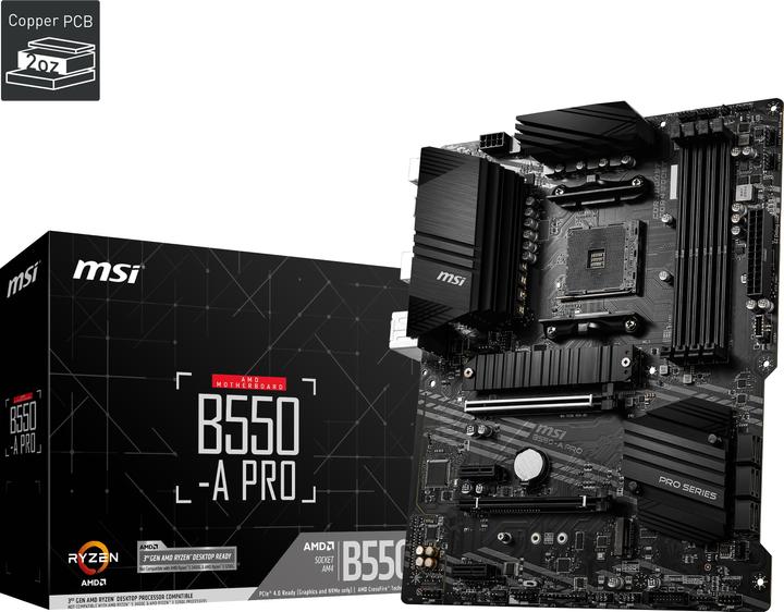 MSI B550 A PRO (AM4, AMD B550, ATX)