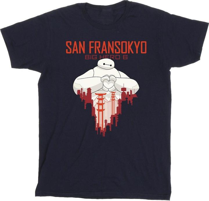Produktbild Disney Big Hero 6 Baymax San Fransokyo Heart TShirt Jungen (140, 146)