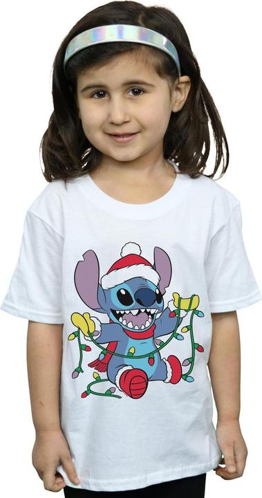 Image du produit Disney - T-shirt LILO AND STITCH CHRISTMAS LIGHTS - Fille (140, 146)